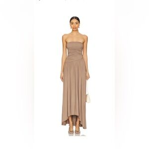 Mavis Maxi Dress in Mushroom